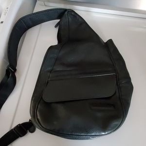 LARGE LEATHER LLBean bag